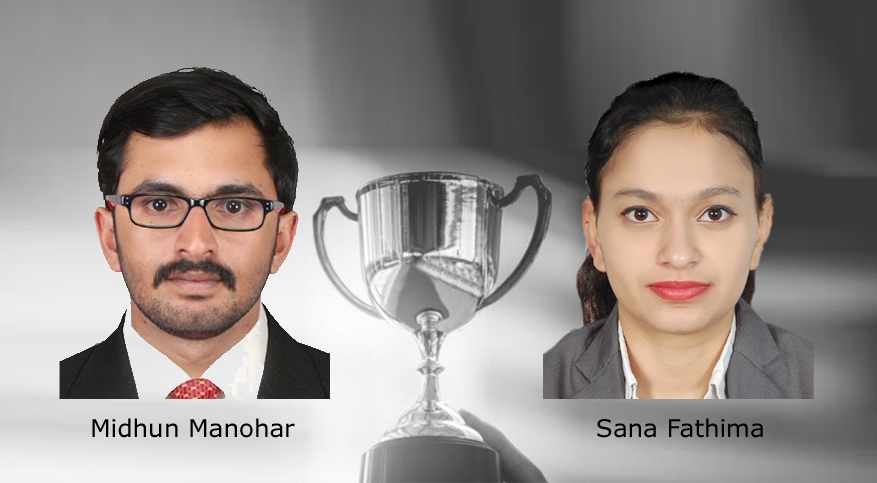 Mr Midhun Manohar and Ms Sana Fathima